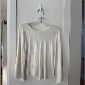 Elegant Cream Long Sleeve Top